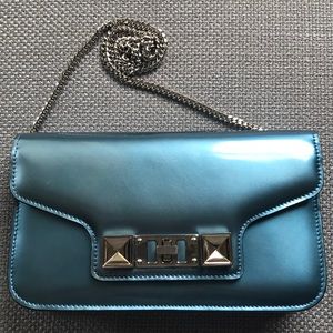 Proenza Schouler PS11 WOC metallic blue (ocean)